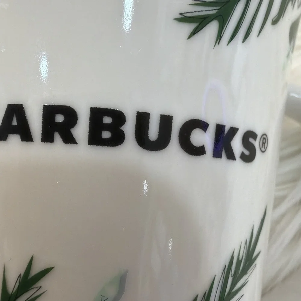 2020 Starbucks Holiday Mug Pine Christmas Tree Branch w/ Lights 10 oz Collect 24